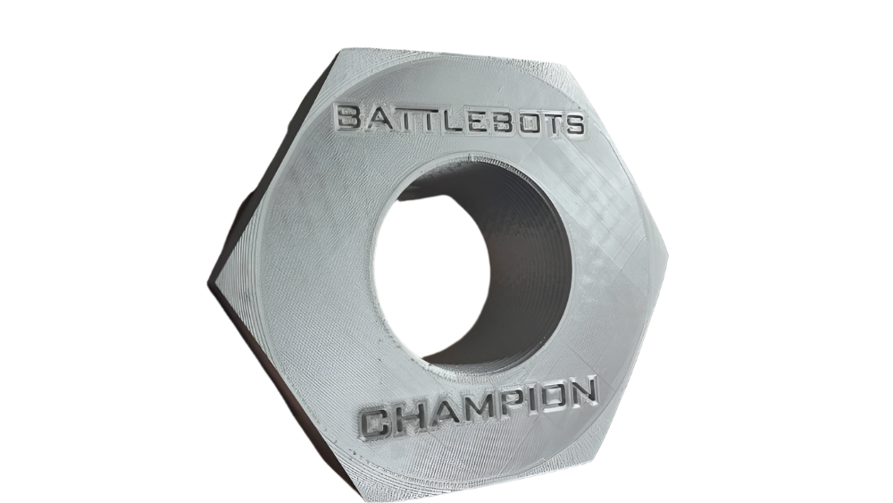 BattleBots Champion Giant Nut (3D Printed)