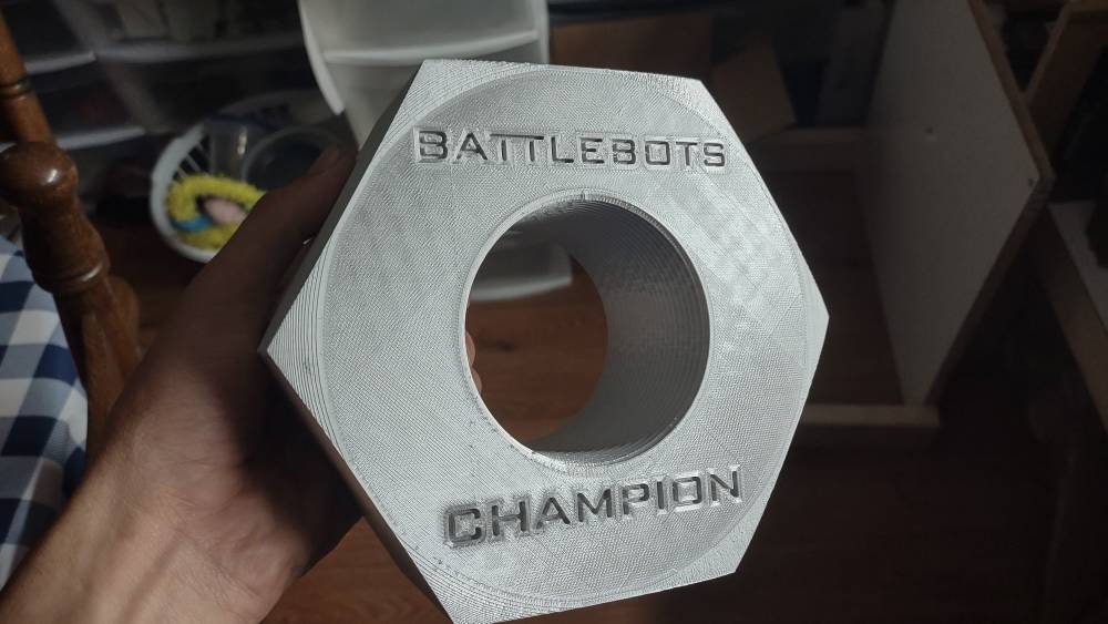 BattleBots Champion Giant Nut (3D Printed)