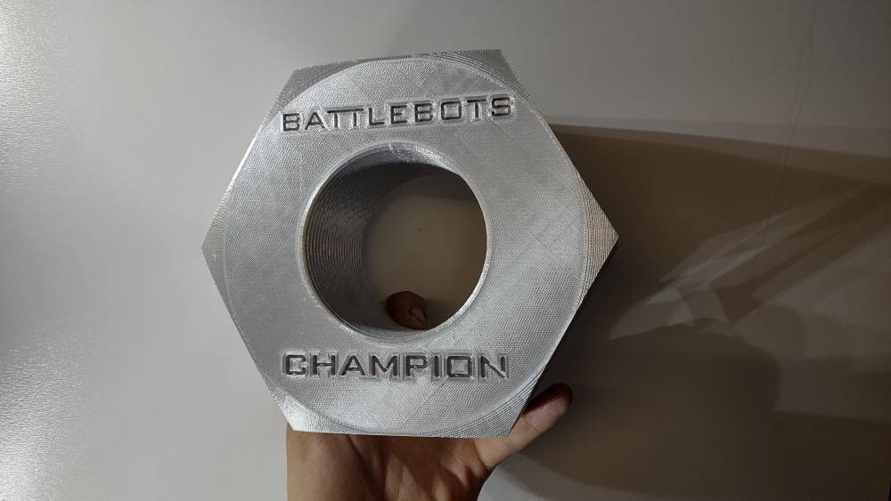 BattleBots Champion Giant Nut (3D Printed)